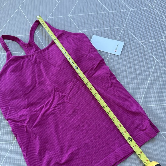 NEW Lululemon Ebb To Street Tank Size 12 Ripe‎ Raspberry LW1AX1S - Picture 5 of 5